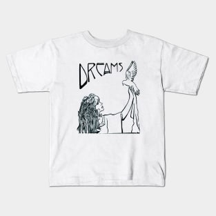 Stevie Nicks Art Nouveau Style Bw Kids T-Shirt